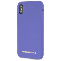 Karl Lagerfeld Silicone iPhone X/Xs Case - Purple