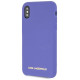 Karl Lagerfeld Silicone iPhone X/Xs Case - Purple