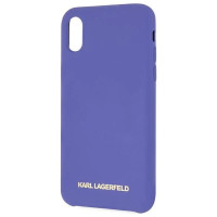Karl Lagerfeld Silicone iPhone X/Xs Case - Purple