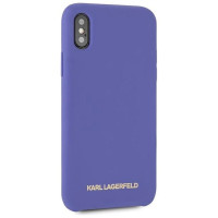 Karl Lagerfeld Silicone iPhone X/Xs Case - Purple