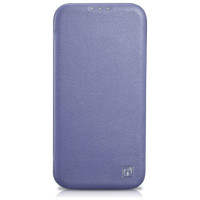 Icarer CE Premium Leather Folio Case iPhone 14 Pro Max Magnetic Flip Leather Folio Case MagSafe Light Purple (WMI14220716-LP)