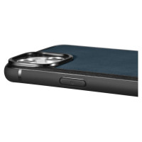 Icarer Leather Oil Wax case covered with natural leather for iPhone 14 blue (WMI14220717-BU)