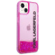 Karl Lagerfeld KLHCP14SLCKVF iPhone 14 6,1" różowy/pink hardcase Liquid Glitter Elong