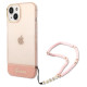 Guess GUHCP14MHGCOHP iPhone 14 Plus 6.7" pink/pink hardcase Translucent Pearl Strap