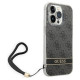 Guess GUOHCP14XH4STK iPhone 14 Pro Max 6.7" black/black hardcase 4G Print Strap