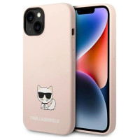 Karl Lagerfeld KLHCP14SSLCTPI iPhone 14 6.1 "hardcase light pink / light pink Silicone Choupette Body
