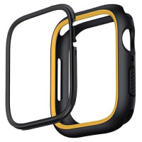Uniq Moduo case for Apple Watch 4/5/6/7/8/SE/SE2 40/41mm - black and mustard