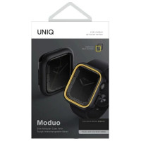 Uniq Moduo case for Apple Watch 4/5/6/7/8/SE/SE2 40/41mm - black and mustard