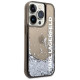 Karl Lagerfeld Liquid Glitter Elong case for iPhone 14 Pro - black