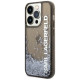 Karl Lagerfeld Liquid Glitter Elong case for iPhone 14 Pro - black