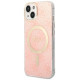 Guess Set Guess GUBPP14MH4EACSP Case+ Charger iPhone 14 Plus 6.7" pink/pink hard case 4G Print MagSafe