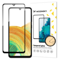 Wozinsky Full Glue Tempered Glass Tempered Glass For Samsung Galaxy A34 5G 9H Full Screen Cover With Black Frame