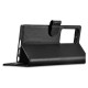 Icarer Wallet Case for Samsung Galaxy S23 Ultra leather case wallet black