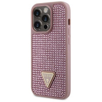 Guess GUHCP14LHDGTPP iPhone 14 Pro 6.1" pink/pink hardcase Rhinestone Triangle