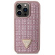 Guess GUHCP14LHDGTPP iPhone 14 Pro 6.1" pink/pink hardcase Rhinestone Triangle