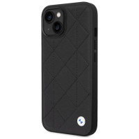 BMW Case BMW BMHCP14S22RQDK iPhone 14 6.1" black/black Leather Quilted