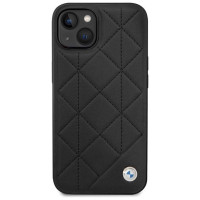 BMW Case BMW BMHCP14S22RQDK iPhone 14 6.1" black/black Leather Quilted