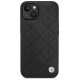 BMW Case BMW BMHCP14S22RQDK iPhone 14 6.1" black/black Leather Quilted
