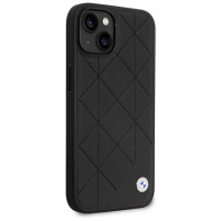 BMW Case BMW BMHCP14S22RQDK iPhone 14 6.1" black/black Leather Quilted