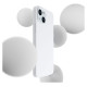 3Mk Protection 3mk Hardy Silicone MagCase for iPhone 15 - white and silver