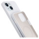 3Mk Protection 3mk Hardy Silicone MagCase for iPhone 15 - white and silver