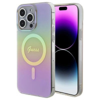 Guess GUHMP15XHITSP iPhone 15 Pro Max 6.7" pink/pink hardcase IML Iridescent MagSafe
