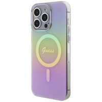 Guess GUHMP15XHITSP iPhone 15 Pro Max 6.7" pink/pink hardcase IML Iridescent MagSafe