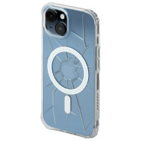 Kingxbar MagSafe Kingxbar PQY Crack Series silicone case for iPhone 15 - transparent