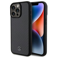 Mercedes Carbon Fiber Dynamic case for iPhone 15 Pro Max - black