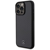 Mercedes Carbon Fiber Dynamic case for iPhone 15 Pro Max - black
