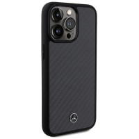 Mercedes Carbon Fiber Dynamic case for iPhone 15 Pro Max - black
