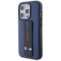 BMW M Grip Stand Bicolor case for iPhone 15 Pro - navy blue