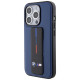 BMW M Grip Stand Bicolor case for iPhone 15 Pro - navy blue