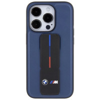 BMW M Grip Stand Bicolor case for iPhone 15 Pro - navy blue