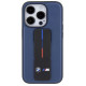 BMW M Grip Stand Bicolor case for iPhone 15 Pro - navy blue