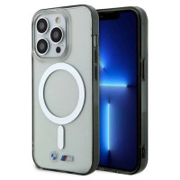 BMW Silver Ring MagSafe case for iPhone 15 Pro Max - transparent