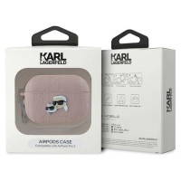 Karl Lagerfeld Monogram Karl & Choupette Head case for AirPods Pro 2 - pink