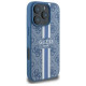 Guess 4G Printed Stripes MagSafe case for iPhone 16 Pro - blue