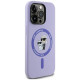 Karl Lagerfeld Silicone Karl&Choupette Heads Ring MagSafe Case for iPhone 14 Pro Max - Purple