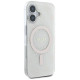 Guess IML 4G Background MagSafe Case for iPhone 16 Plus - White