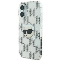 Karl Lagerfeld IML Karl Head Electroplated iPhone 16 Case - Clear