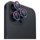 Uniq Optix Aluminum Camera Lens Protector iPhone 16 Pro 6.3" / 16 Pro Max 6.9" iridescent camera lens glass with applicator