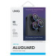 Uniq Optix Aluminum Camera Lens Protector iPhone 16 Pro 6.3" / 16 Pro Max 6.9" iridescent camera lens glass with applicator