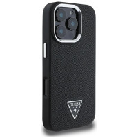 Guess Grained Triangle MagSafe case for iPhone 16 Pro - black
