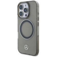 Mercedes Silver Ring MagSafe iPhone 16 Pro Max Case - Black