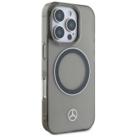 Mercedes Silver Ring MagSafe iPhone 16 Pro Max Case - Black