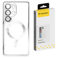 Wozinsky Electroplated Case with Magsafe for Samsung Galaxy S25 Ultra - silver