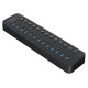 Orico CT2U3-13AB 13x USB-A 3.0 Hub with Switches - Black