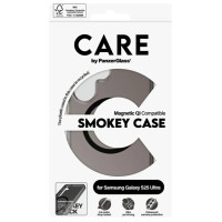 Panzerglass CARE by PanzerGlass Flagship Urban Combat Black QI Case for Samsung Galaxy S25 Ultra - Semi-transparent Smoke