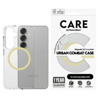 Panzerglass CARE by PanzerGlass Flagship Urban Combat Chardonnay QI Case for Samsung Galaxy S25 - Transparent